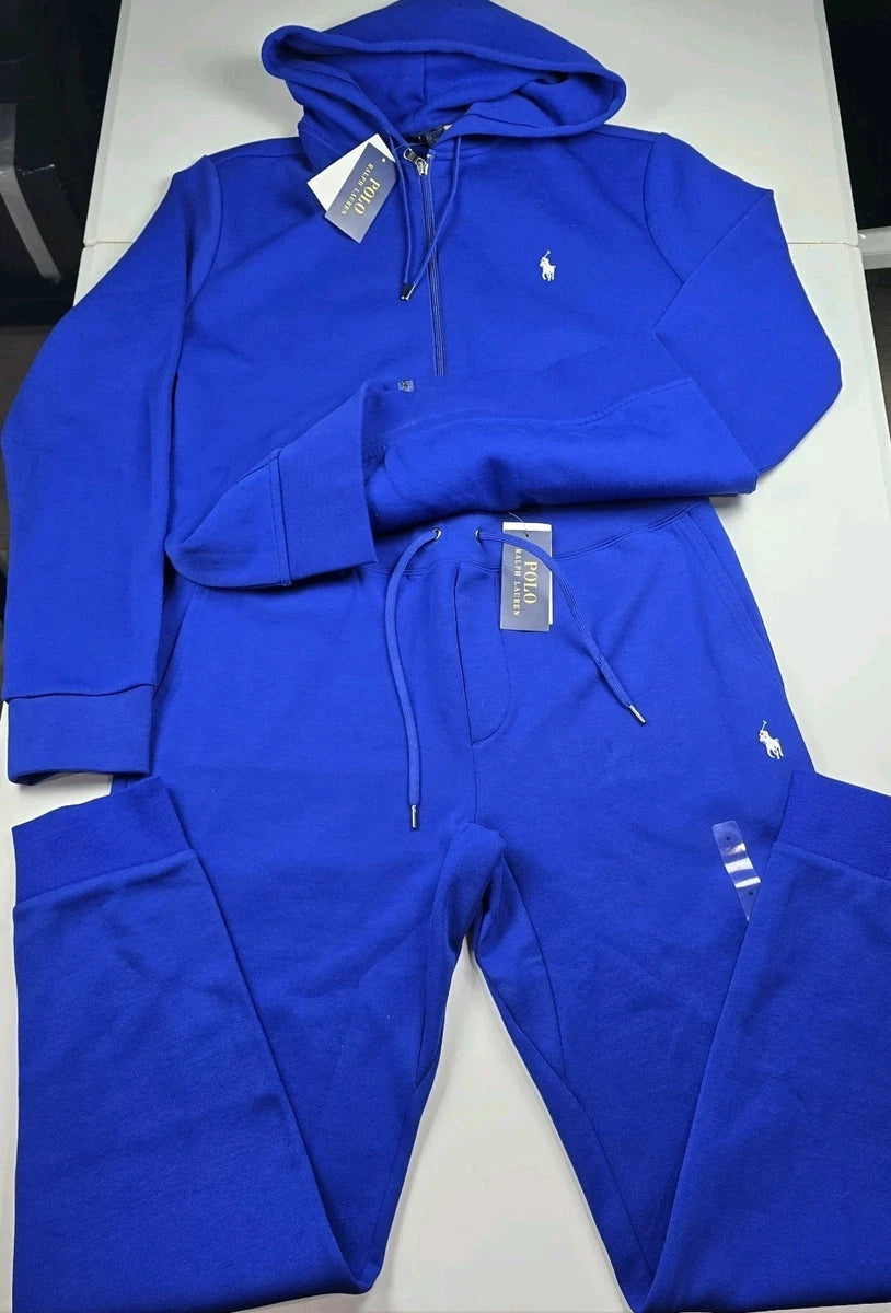 Mens Polo Ralph Lauren Double Knit Top Bottom Joggers Set