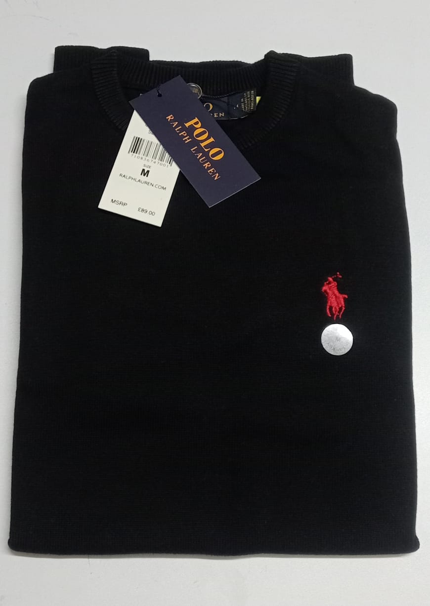 Mens Merino Wool   Ralph Lauren Crew Neck Sweater