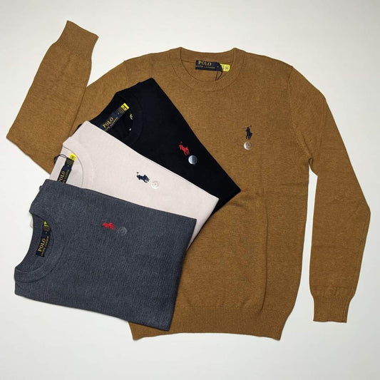 Mens Merino Wool   Ralph Lauren Crew Neck Sweater